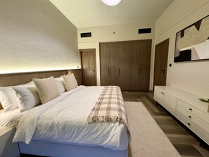 Apartment, 1 Bedroom, Pool Access | 1 bedroom, bed sheets - Easygo- Upgraded 1bdr Arjan, Joya (Dubai)