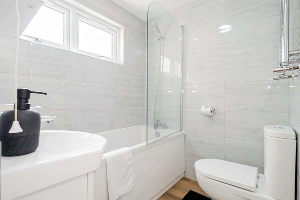 Shower, hair dryer