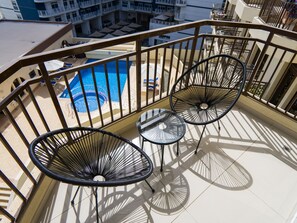 Studio, Sauna | Balkon