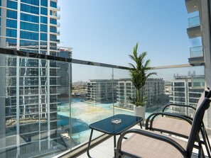 Apartament, 2 dormitoris, accés a la piscina | Balcó