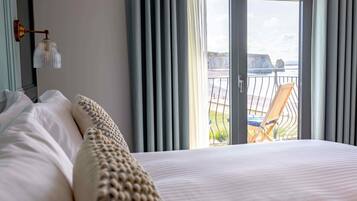 Beach deluxe with balcony | Sábanas de algodón egipcio, ropa de cama de alta calidad y edredón