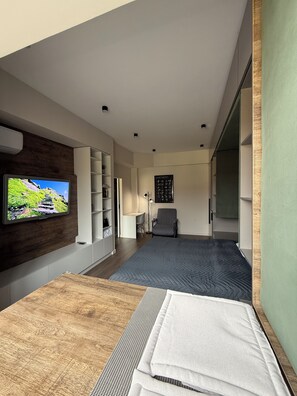 1 soverom, strykejern/-brett, wi-fi (inkludert) og sengetøy