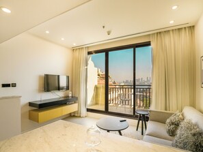 Studio, Poolzugang, Meerseite | Ausblick vom Zimmer