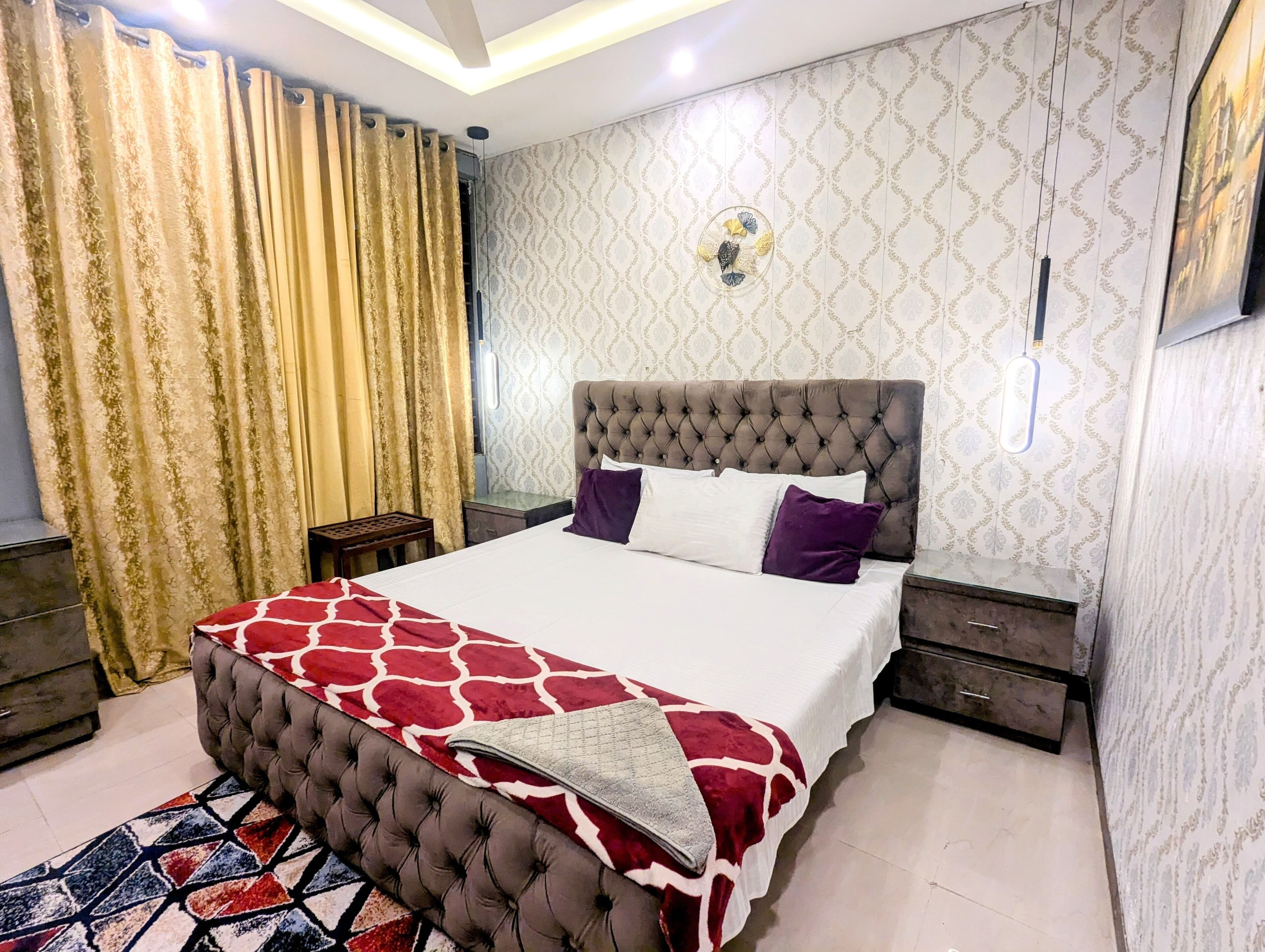 1 soverom, strykejern/-brett, wi-fi (inkludert) og sengetøy