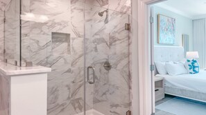Shower, jetted tub, hair dryer, towels - New Complex!  Beachfront 4BR Beauty! (Orange Beach)