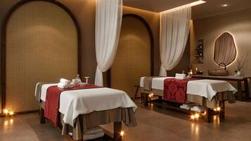 Couples treatment room(s), sauna, hot tub, steam room, body treatments