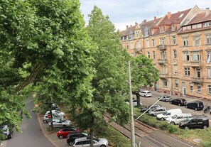 Third-party on-site parking, car recommended