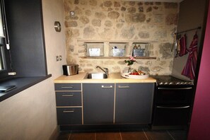 Fridge, oven, dishwasher, coffee/tea maker - La Pichonna charming cottage classified 4 stars for 4 people (Saint-Dizier-la-Tour)