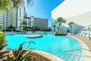 A heated pool
