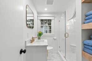 Hair dryer, towels - Completely Renovated Home in Family Friendly Neighborhood with Private Deck and Patio (Eastham)