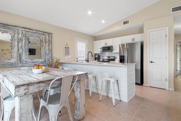 This open space provides for a larger, more comfortable feel.