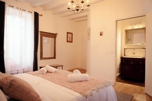 1 室のベッドルーム、アイロン / アイロン台、WiFi、ベッドシーツ