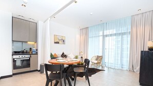 Apartment, 1 Bedroom, Pool Access | Dining room - Easygo- Executive 1bdr Northside Busbay (Dubai)