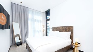 Apartment, 1 Bedroom, Pool Access | 1 bedroom, bed sheets - Easygo- Executive 1bdr Northside Busbay (Dubai)