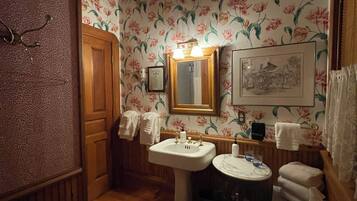 Douche, séchoir à cheveux, serviettes fournies