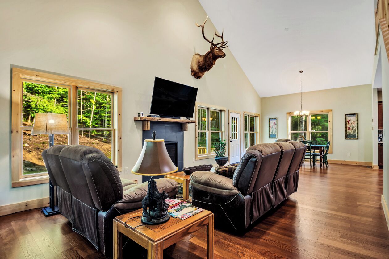 TV connectée, cheminée