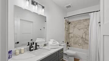 Hair dryer, towels