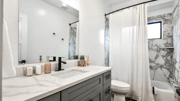 Hair dryer, towels