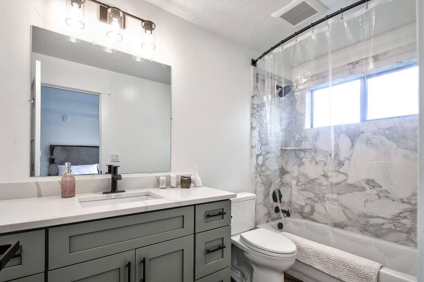 Hair dryer, towels