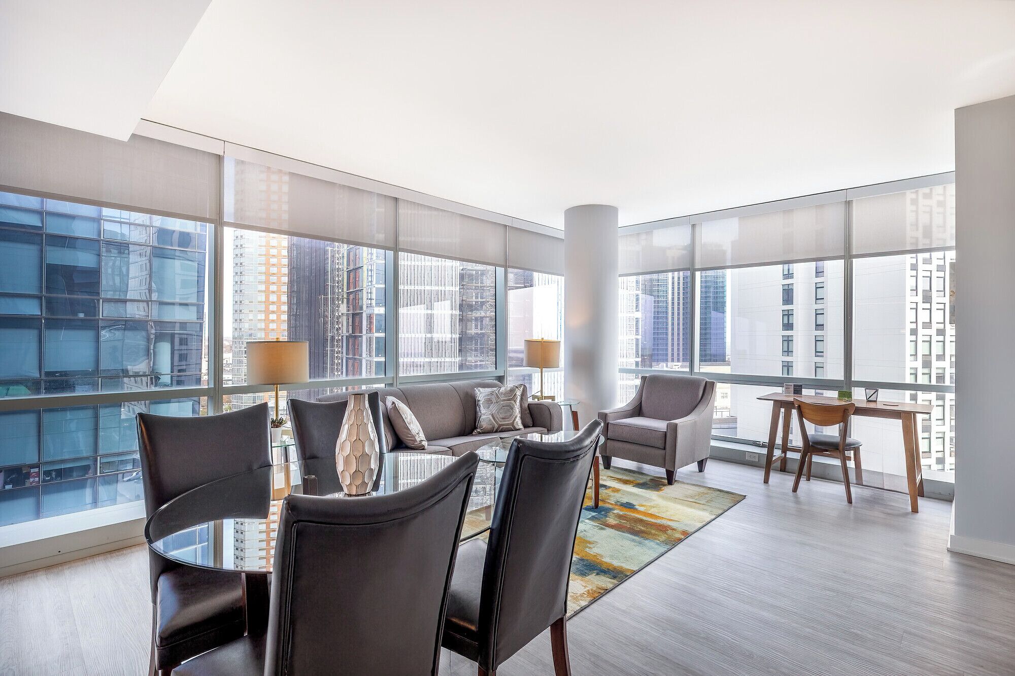 Family Apartment, Kitchen, River View | Living area | Smart TV