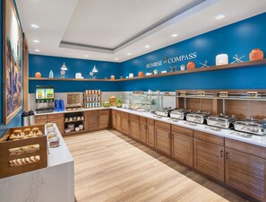 Free daily buffet breakfast