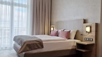 1 dormitorio, ropa de cama de alta calidad, edredones de plumas