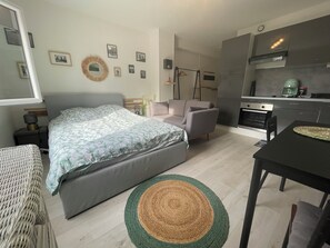 1 soverom og sengetøy