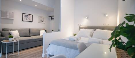 1 غرفة نوم وواي فاي وملاءات أسرّة