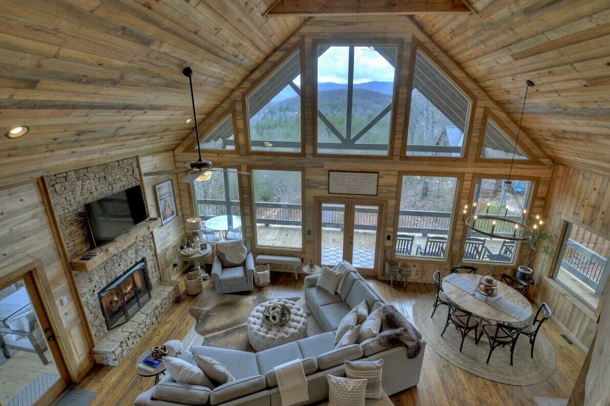 Smart TV, fireplace, video games