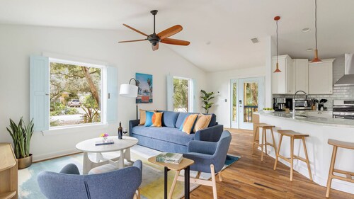Beach Bungalow 1blck to Beach w/ Hot Tub & Game Room Haven Grove by Avantstay