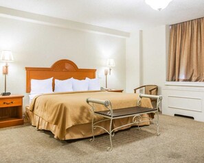 In-room safe, desk, laptop workspace, blackout drapes - St. Lawrence Hotel  (Massena)