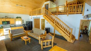 Smart TV, fireplace, foosball, table tennis