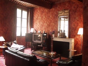 Living area - Charming apartment overlooking Place des 3 Ormeaux (Aix-en-Provence)