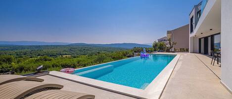 Una piscina riscaldata