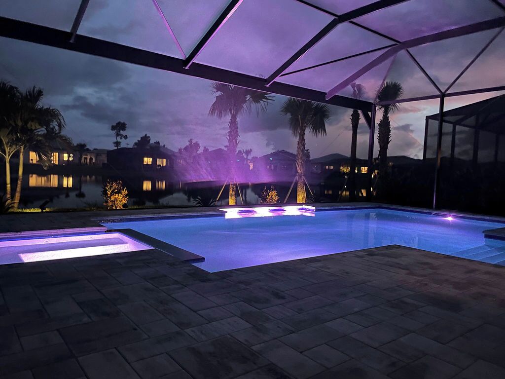 A heated pool
