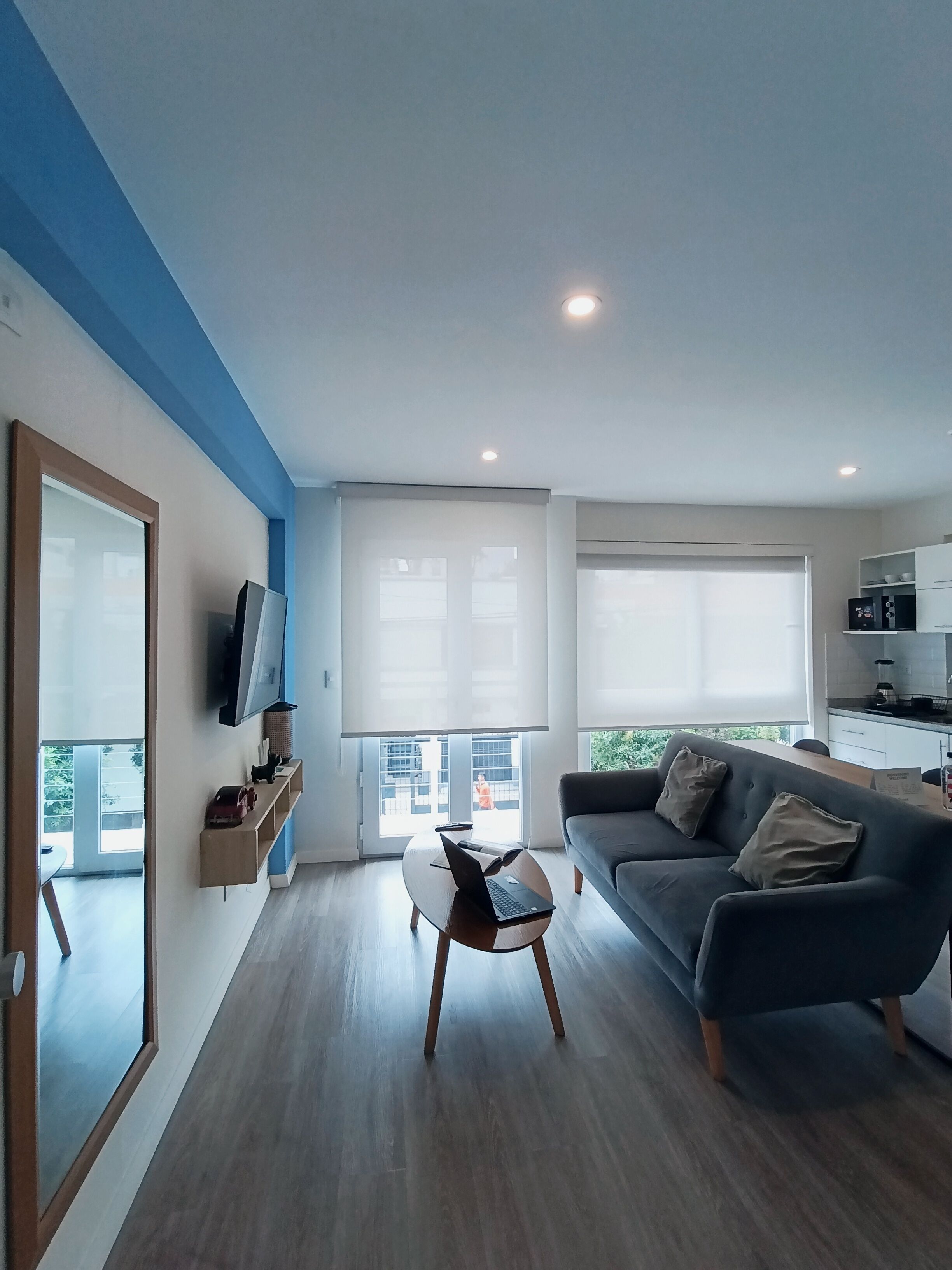 Comfort Studio (202) | Blackout drapes, soundproofing, free WiFi, bed sheets