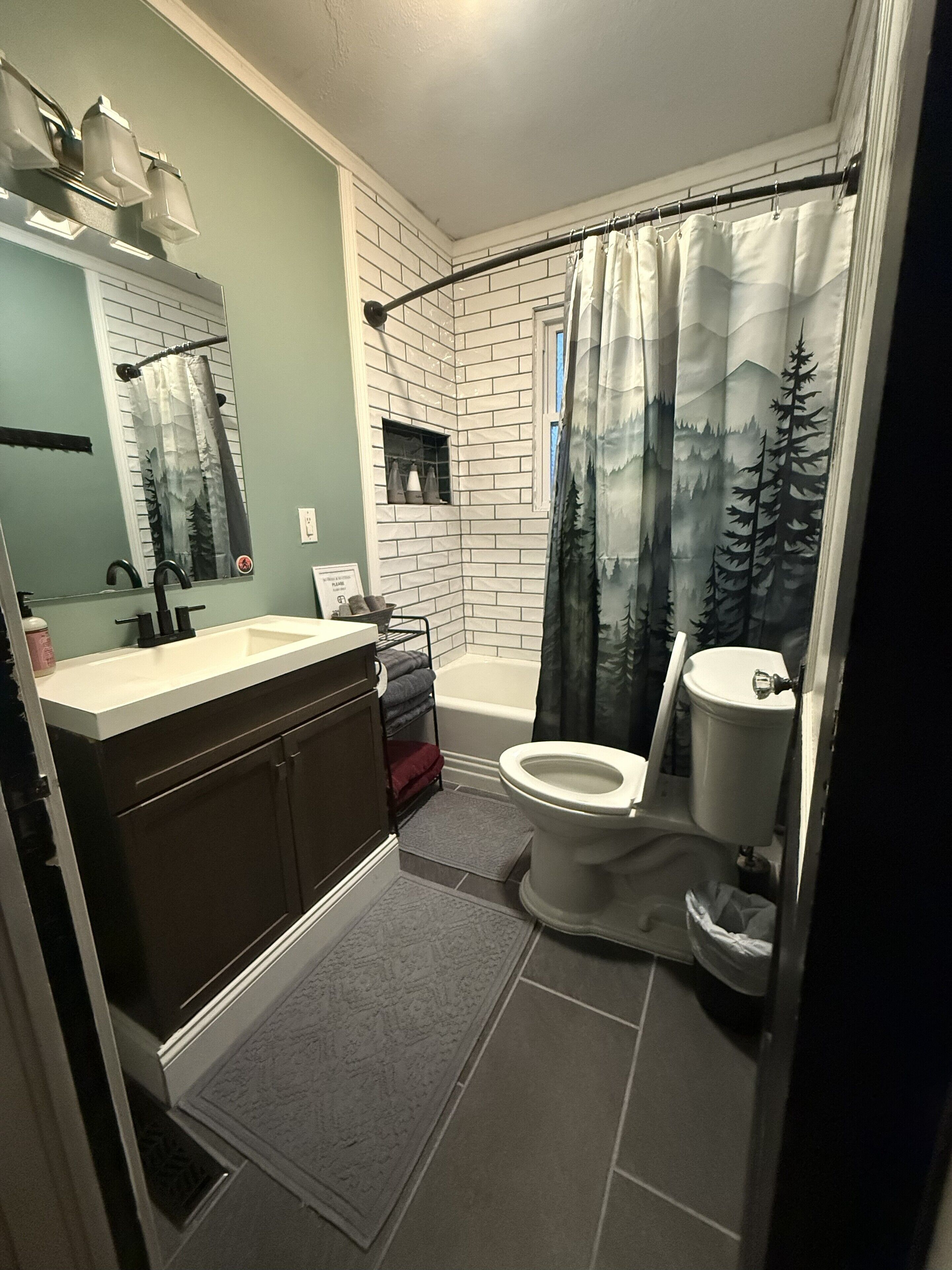 Towels, soap, toilet paper