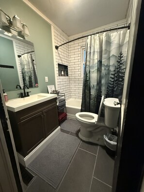Towels, soap, toilet paper
