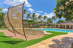 A heated pool