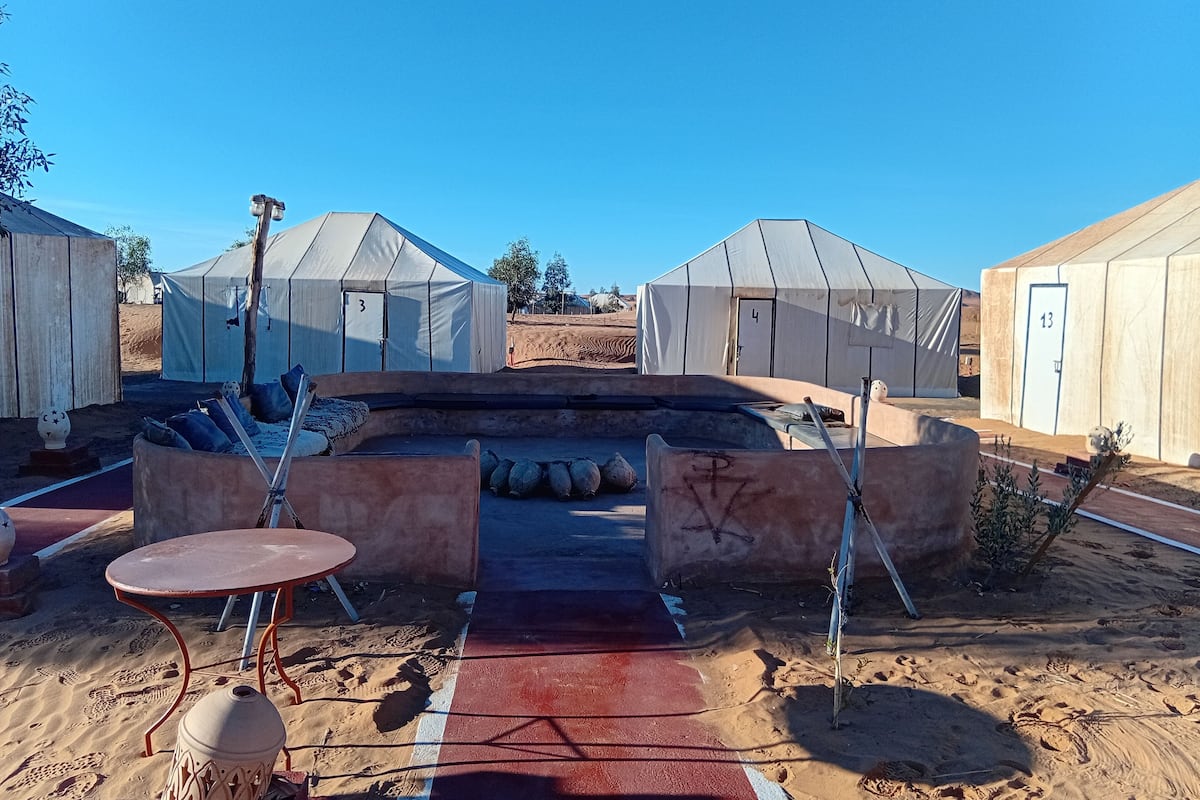 Tente Familiale, vue sur le désert | Vue de la chambre