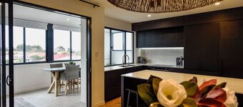 Luxury accommodation close to the beach and main street.