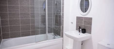 Eco-friendly toiletries, hair dryer