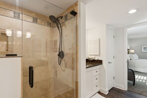 Shower, hair dryer, towels - 1364 Shipwatch- Hosted by Moore AI Rentals (Fernandina Beach)