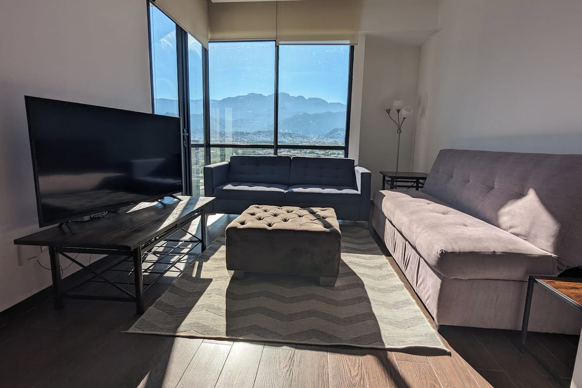Superior Apartment, 2 Bedrooms, Balcony, Mountain View | Living area | Smart TV, streaming services