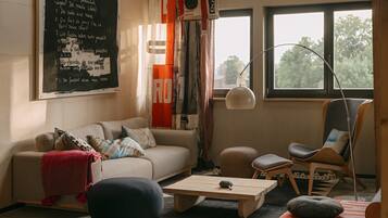 Chimenea y tenis de mesa