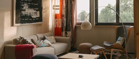 Fireplace, ping pong