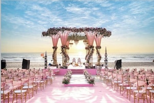 Outdoor wedding area