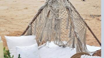 On the beach