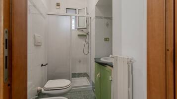 Dusche, Haartrockner, Bidet, Handtücher