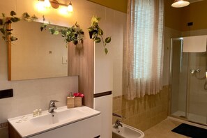 Dutxa, assecador de cabells, bidet i tovalloles